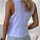 U Neck Racer Back Ribbed Tank Top