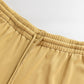 Beige Drawstring Adjusted Band High Waist Plus Size Pants