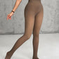 2 Piece Transparent Tight Fleece Lined Thick High Waist Elasticity Thermal Pantyhose Warm Leggings