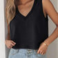 V Neck Casual Sleeveless Top