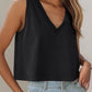 V Neck Casual Sleeveless Top