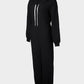 Hooded Kangaroo Pocket Design Stretchy Waist Cuffed Jumpsuit