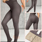 2 Piece 80g(no Fleece) High Waisted Tummy Control Elasticity Leggings Tight Pants