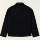 Black Solid Color Corduroy Buttoned Long Sleeve Shacket