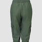 Side Pockets Drawstring Waist Cropped Cargo Pants