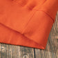 Russet Orange Solid Fleece Lined Drop Shoulder Terry Sweatshirt