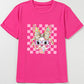 Rose Red Plaid Bubble Gum Rabbit Graphic Eater T Shirt