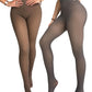 2 Pack High Waist Fleece Lined Tights Fake Translucent Thermal Pantyhose Leggings