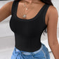 3 Pack Scoop Neck Sleeveless Ribbed Tank Top Cami Tee Shirts