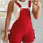 Pocket Design Casual Suspender Romper