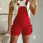 Pocket Design Casual Suspender Romper