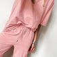 Apricot Pink Half Sleeve T-Shirt & Cargo Sweatpants Set