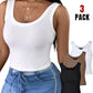 3 Pack Scoop Neck Sleeveless Ribbed Tank Top Cami Tee Shirts