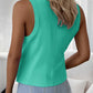 U Neck Racer Back Ribbed Tank Top