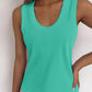 U Neck Racer Back Ribbed Tank Top