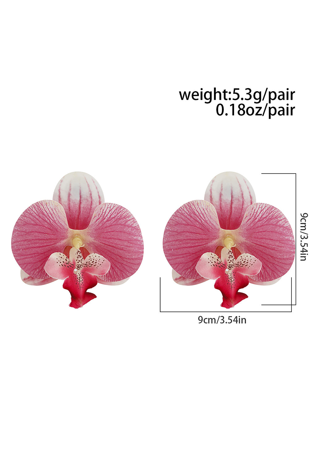 Bonbon Elegant Phalaenopsis Simulated Flower Earrings