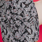 Black Abstract Printed Buckle Crossed Straps Skirted Tankini 2pcs Swimsuit