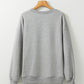 Gray GAME DAY Lightning Rugby Football Print Pullover Sweatshirt