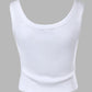 Scoop Neck Sleeveless Ribbed Tank Top Cami Tee Shirts