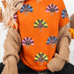 Orange Colorful Turkey Thanksgiving Graphic Tee