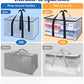 White Foldable Clear Large Storage Bag with Tag Pocket