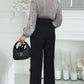 Tie Neck Beaded Long Sleeve Tied Detail Blouses Casual Shirts