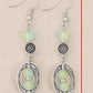 Silvery Boho Style Beaded Dangle Earrings