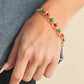 Gold Christmas Pendant Beaded Layered Bracelet Set