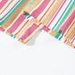 Multicolor Striped Smocked High Waist Wide Leg Pants