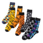 Color black Halloween Skull & Crossbones Crew Socks