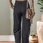 Carbon Grey Cargo Pockets Drawstring Sweatpants