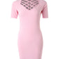 Crisscross Pocket Design Casual Dress