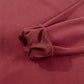 Burgundy Plain Drop Shoulder Crewneck Pullover Sweatshirt