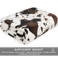 Multicolour Cow Spots Plush Blanket