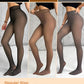 2 Piece Transparent Tight Fleece Lined Thick High Waist Elasticity Thermal Pantyhose Warm Leggings