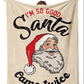 White Santa Claus Christmas Slogan Print Soft Blanket 125*150cm