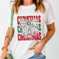 White Christmas Bowknot Graphic Tee