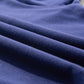 Navy Blue Plain Drop Shoulder Crewneck Pullover Sweatshirt