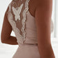 Butterfly Pattern Sheer Mesh Lace Patch Bodycon Dress