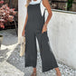 Spaghetti Strap Pocket Design Suspender Jumpsuit