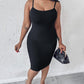 BUILT IN SHAPEWEAR Spaghetti Strap Tummy Control Slip Dress