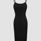 BUILT IN SHAPEWEAR Spaghetti Strap Tummy Control Slip Dress