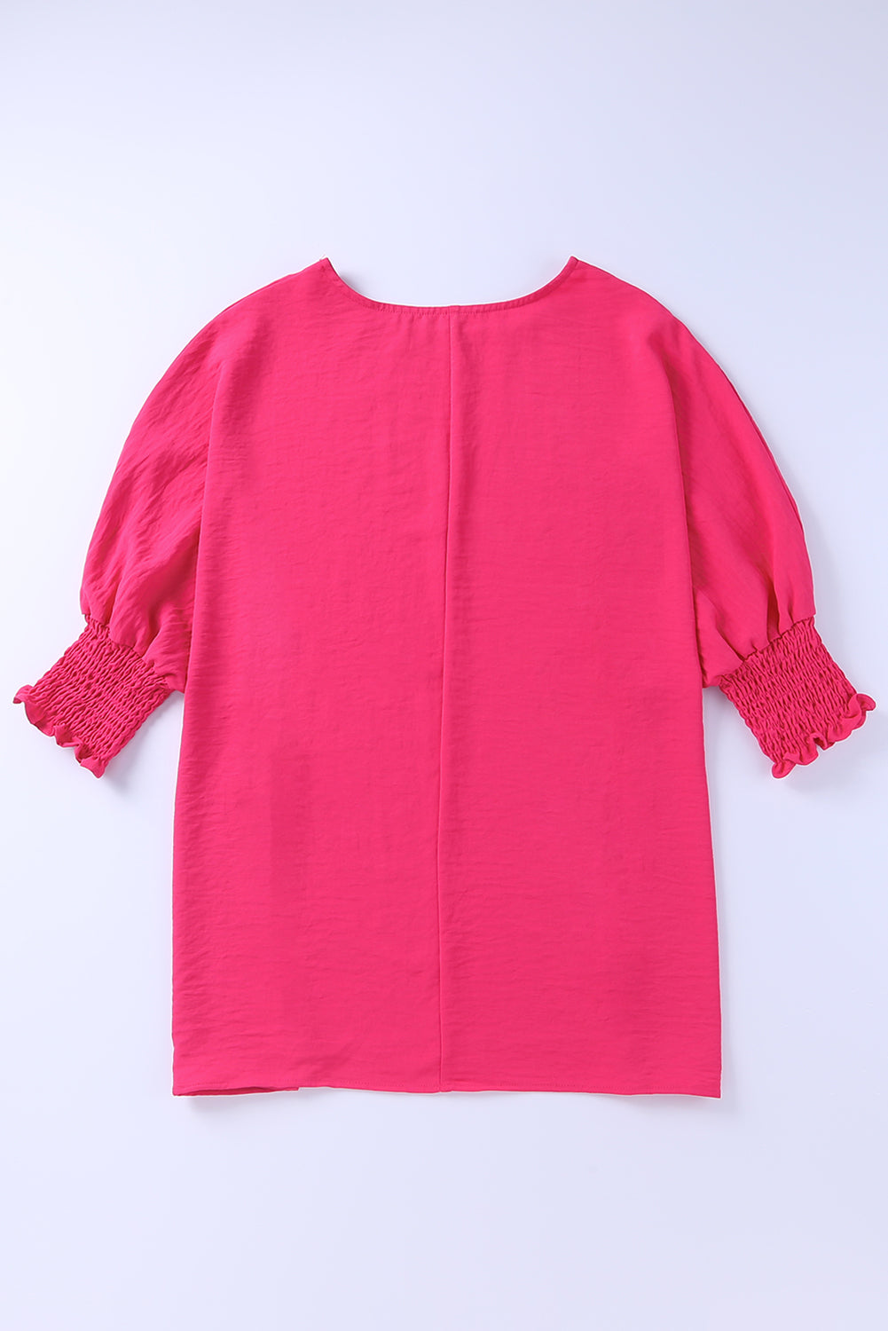 Rose Smocked Wrist Shift Top