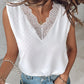 Lace Patch V Neck Tank Top