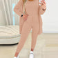 3PCS Round Neck Tank Top & Drawstring Pants Set With Coat