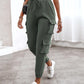 Pocket Design Cuffed Cargo Pants