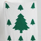 Dark Green Colorblock Christmas Tree Printed Blanket