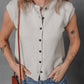 Jet Stream Button Up O Neck Sweater Vest