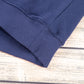 Navy Blue Plain Drop Shoulder Crewneck Pullover Sweatshirt