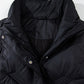 Black Quilted High Neck Zip Up Jacket Vest